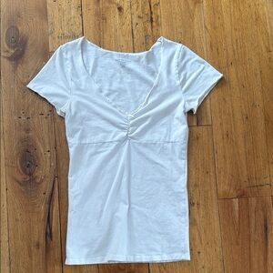 Brandy Melville White Short Sleeve Top